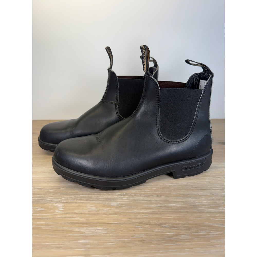 Blundstone Chelsea Boots Black Leather Slip On Ankle Shoes Women 8.5 Gorpcore
